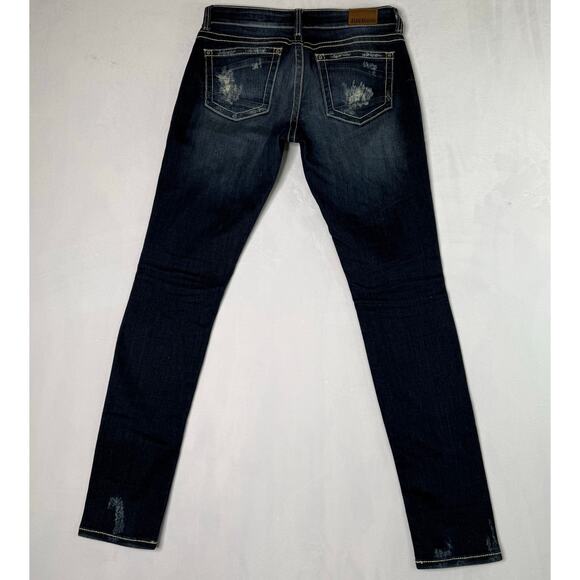 BKE Sabrina Distressed Stretch Medium Wash Jeans Size 28R   Style# ABK253 - Picture 3 of 15